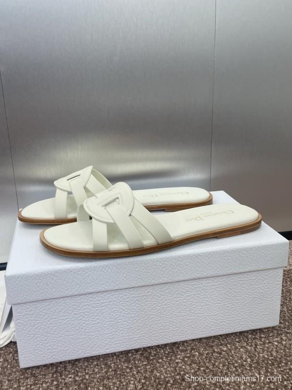 Dior D-Club Jelly Color Hollow Layered Cross Strap Women's Sandals - KFY00280