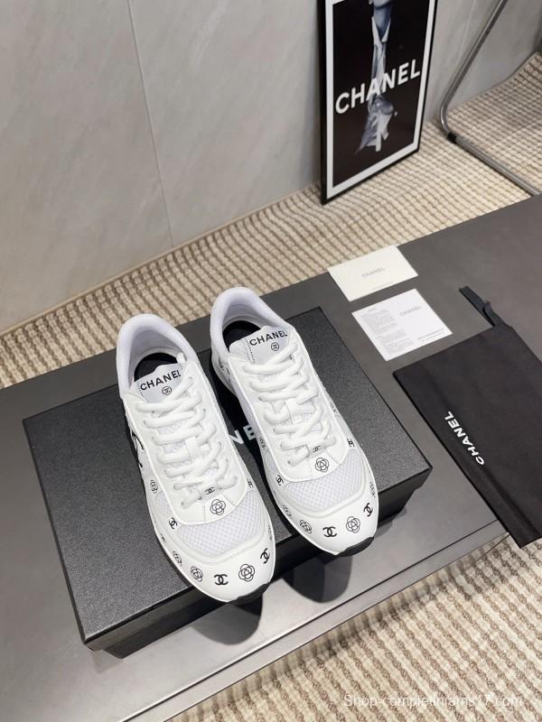 Chanel Silver Horn King II Casual Series Sports Shoes - KFY00330