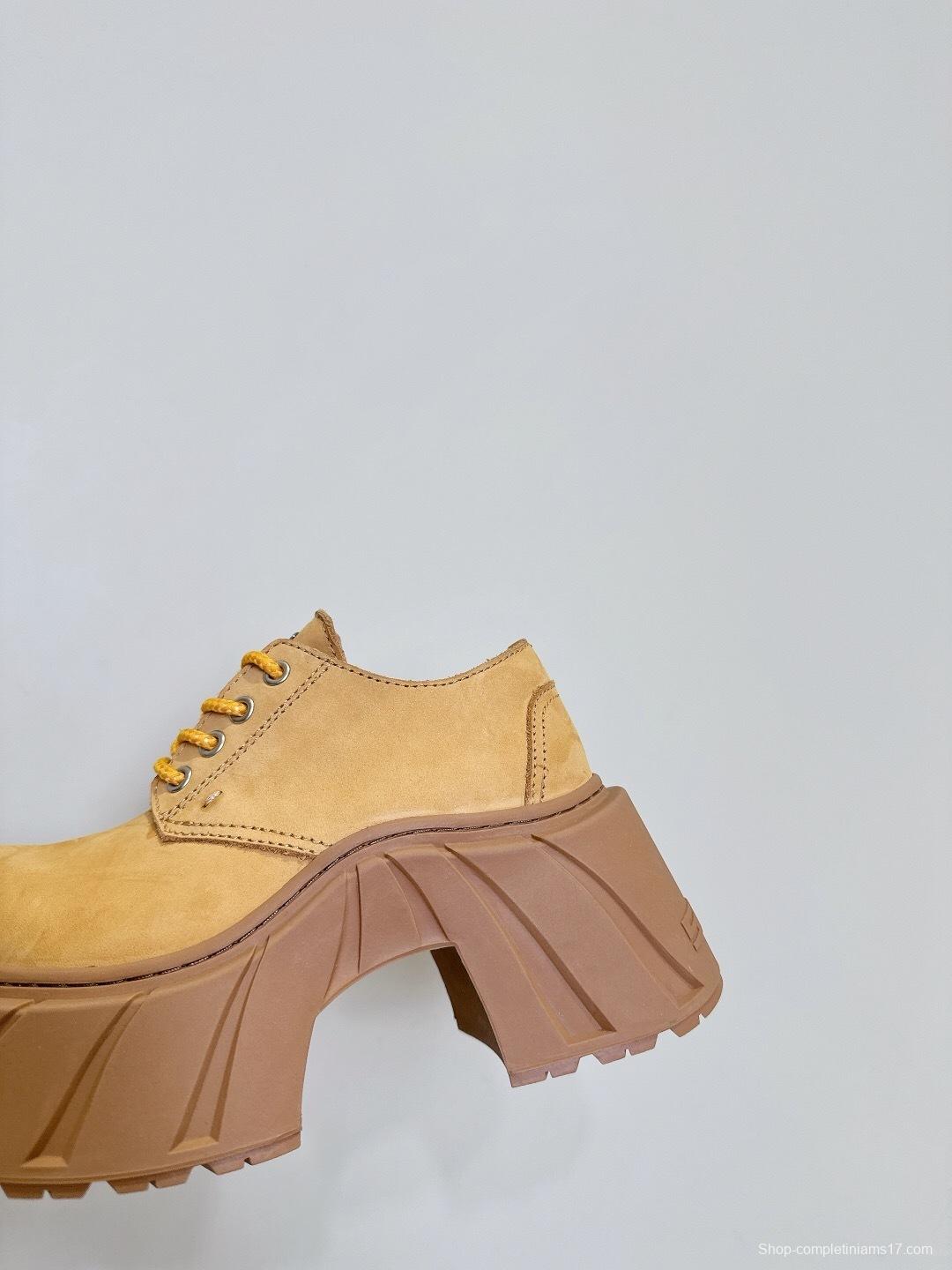 Smfk 2025 SS Collection Platform Derby Shoes with Thick Sole - LY00260