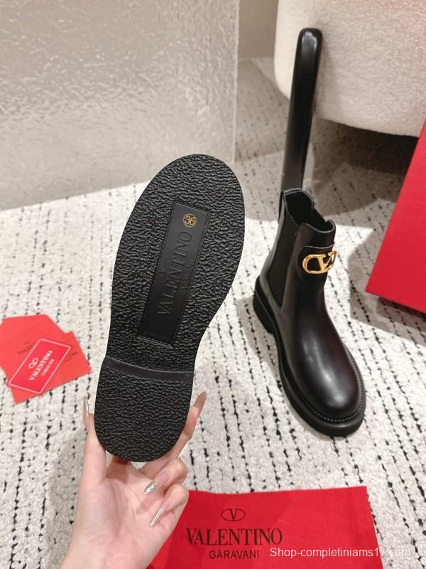 Valentino 2025 SS Metal Element Short Boots - LY00330