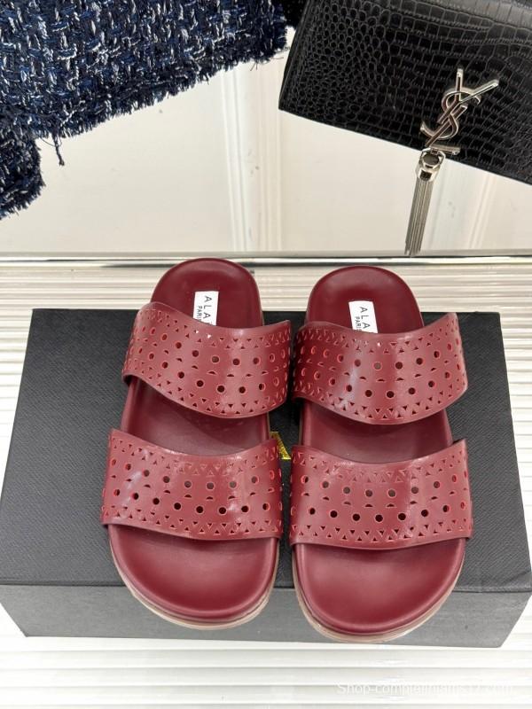 Alaia Spring Summer 2025 Laser-Cut Openwork Casual Sandals - KFY00260