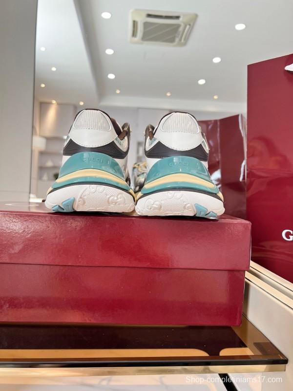 Gucci 2025 SS Collection 2.0 Sneakers with Reflective Stripes and Retro Design - AS00450