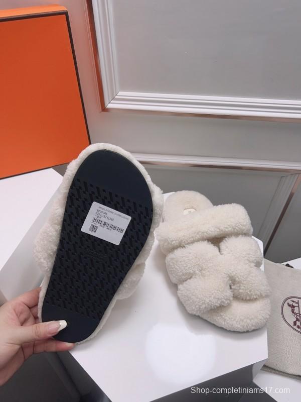 H Love Erjiu Fur Slippers - LY00270