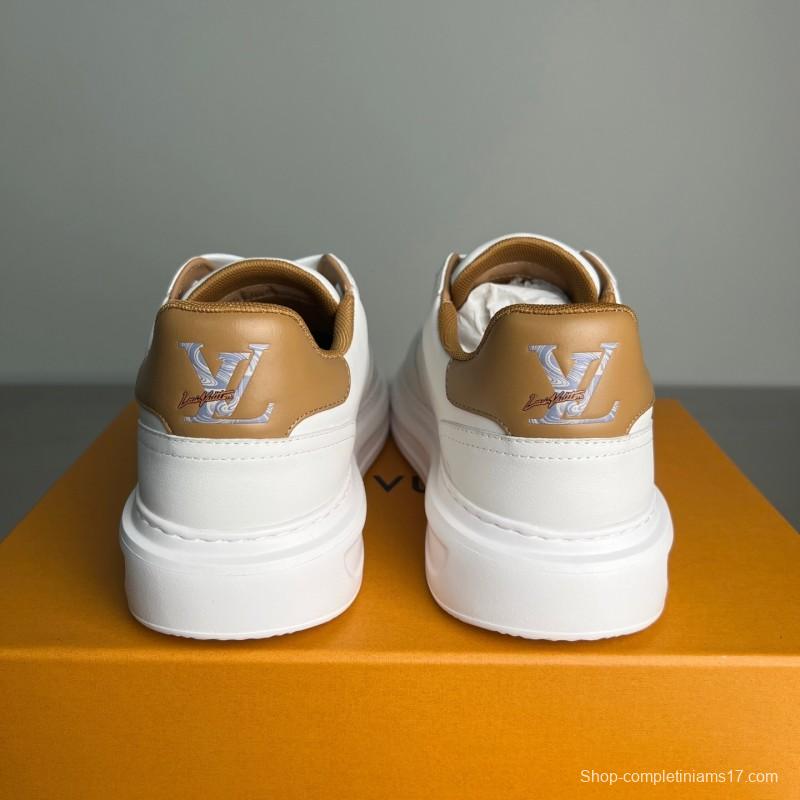 Louis Vuitton Beverly Hills Low-Top Fashion Sneakers Unisex Couple Style - YC