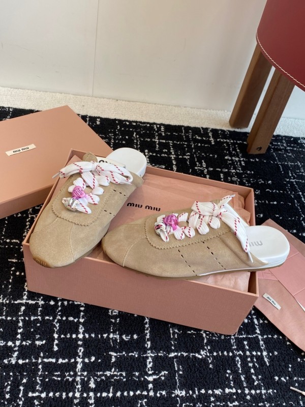 MiuMiu 2025 SS Slip-On Trainer Casual Shoe - KFY00295
