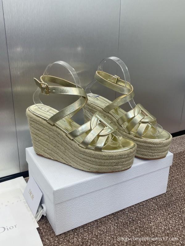 Dior D-Club Jelly Color Hollow Layered Cross Strap Platform High Heel Women Shoes - KFY00290