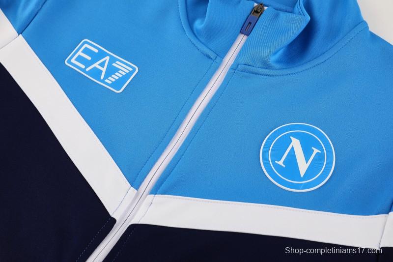 25/26 Napoli Blue/Black Full Zipper Jacket+Long Pants