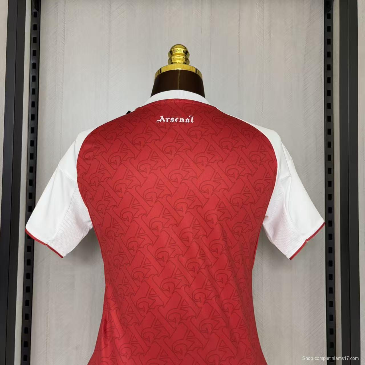 25/26 Women Arsenal Home Jersey
