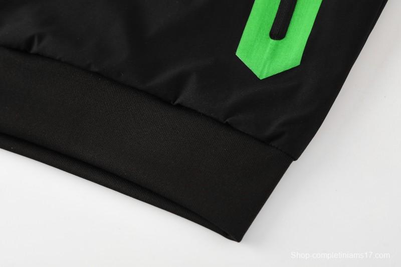 25/26 Real Betis White Black Green  Full zipper Jacket Tracksuit+ long pants