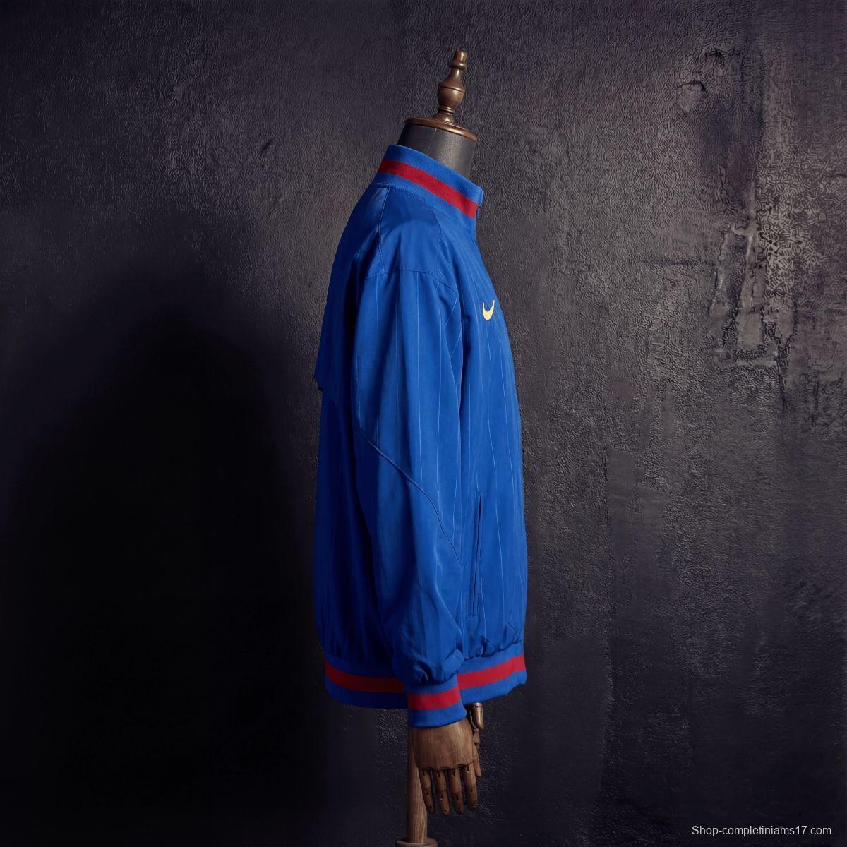 2026 Barcelona Blue Jacket Windbreaker