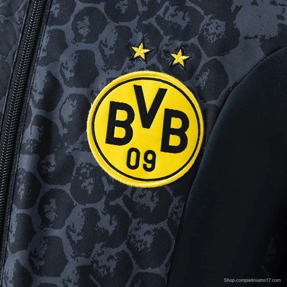 2026 Dortmund Black Reversible Jacket Windbreaker
