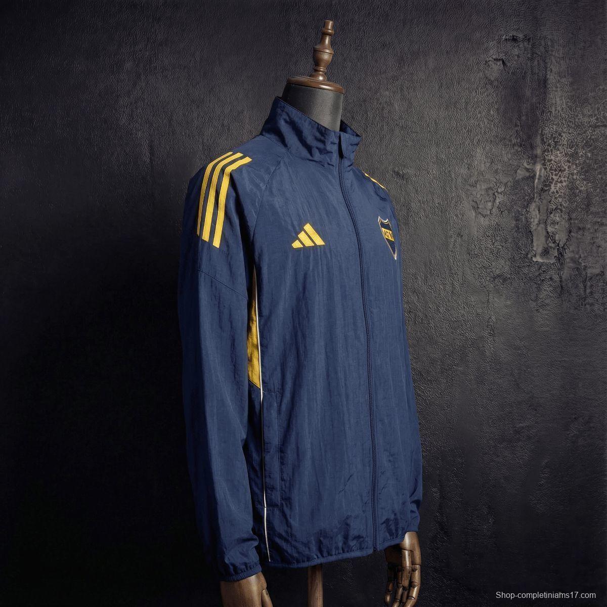 2026 Boca Juniors Black Jacket Windbreaker