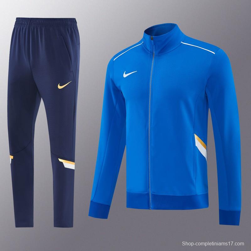 2026 NIKE Blue Full Zipper Jacket + Long Pants
