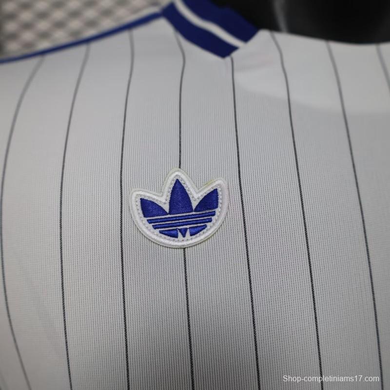 2026 Player Version Colombia White with Blue Vertical Stripe Jersey