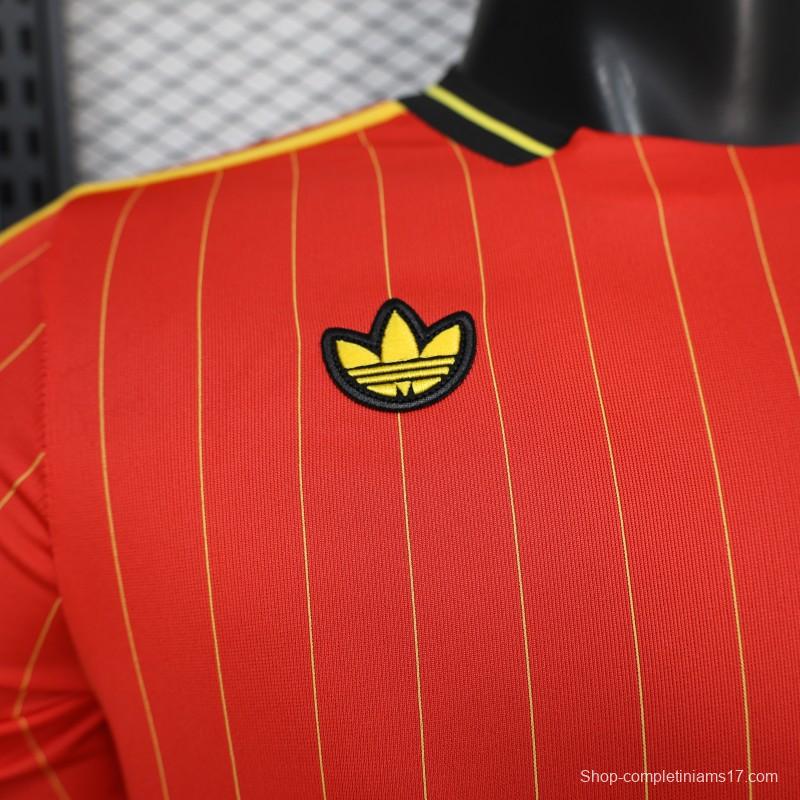 Player Version 2026 Belgium Red Terrace Icons White Jersey