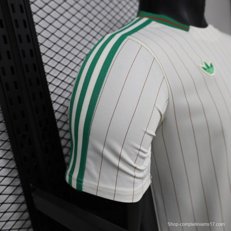 2026 Player Version Algeria White with Green Pinstripes Jersey