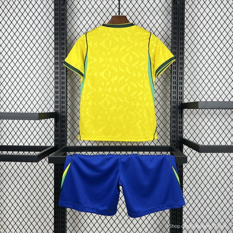 2026 Kids Brazil World Cup Home Kit