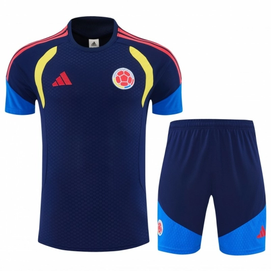 26/27 Colombia Black  Short Sleeve+Soccer Shorts
