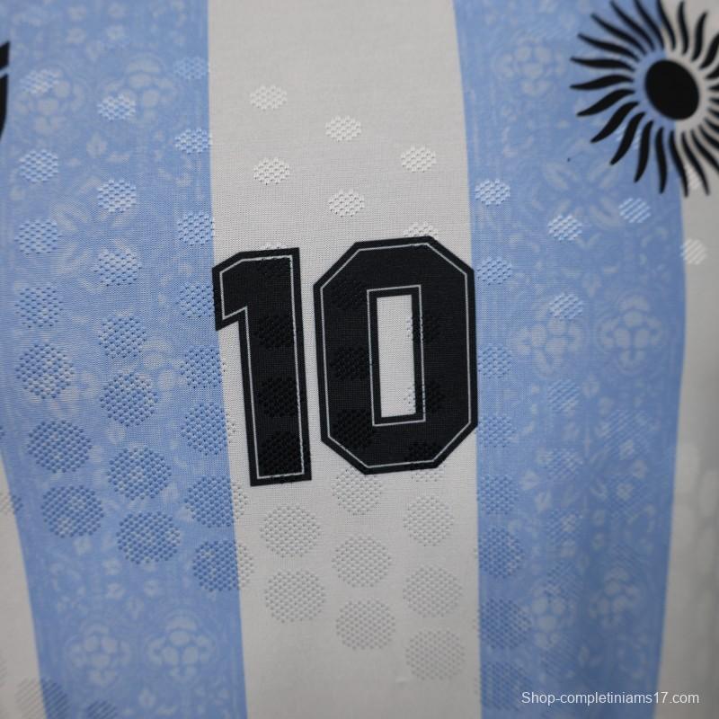 Player Version 2026 Argentina Home Light Blue & White Vertical Stripe Special Edition Jersey