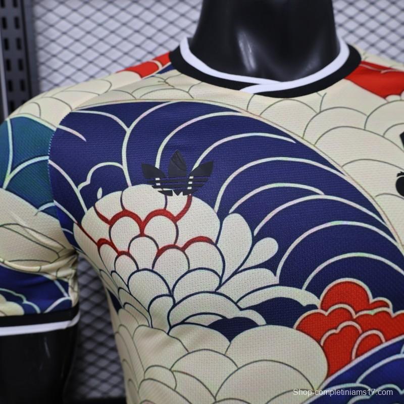 Player Version 2026 Japan Cream with Ukiyo-e Wave  Adidas Originals Special Edition Jersey