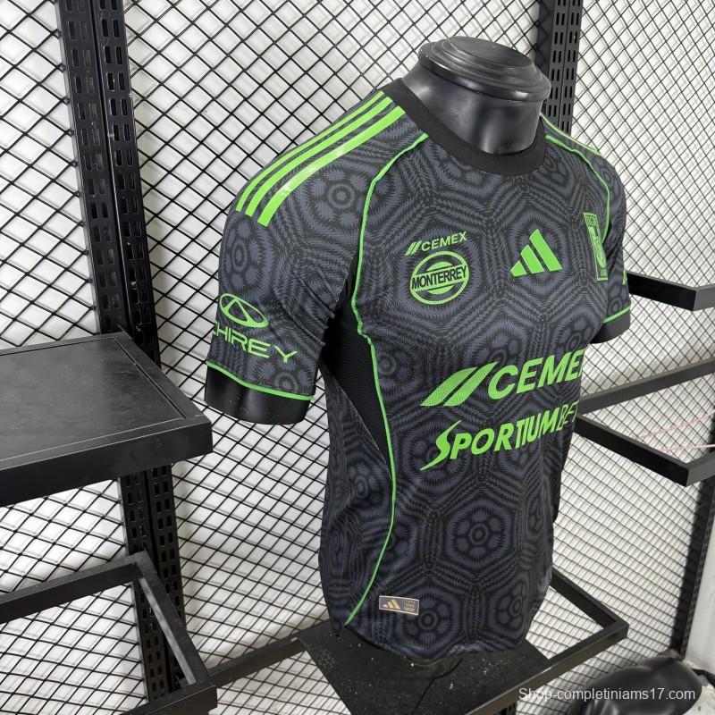 Player Version 25/26 Tigres UANL Adidas Third / Special Edition Black Jersey （SPORTIUMBET Ver.）