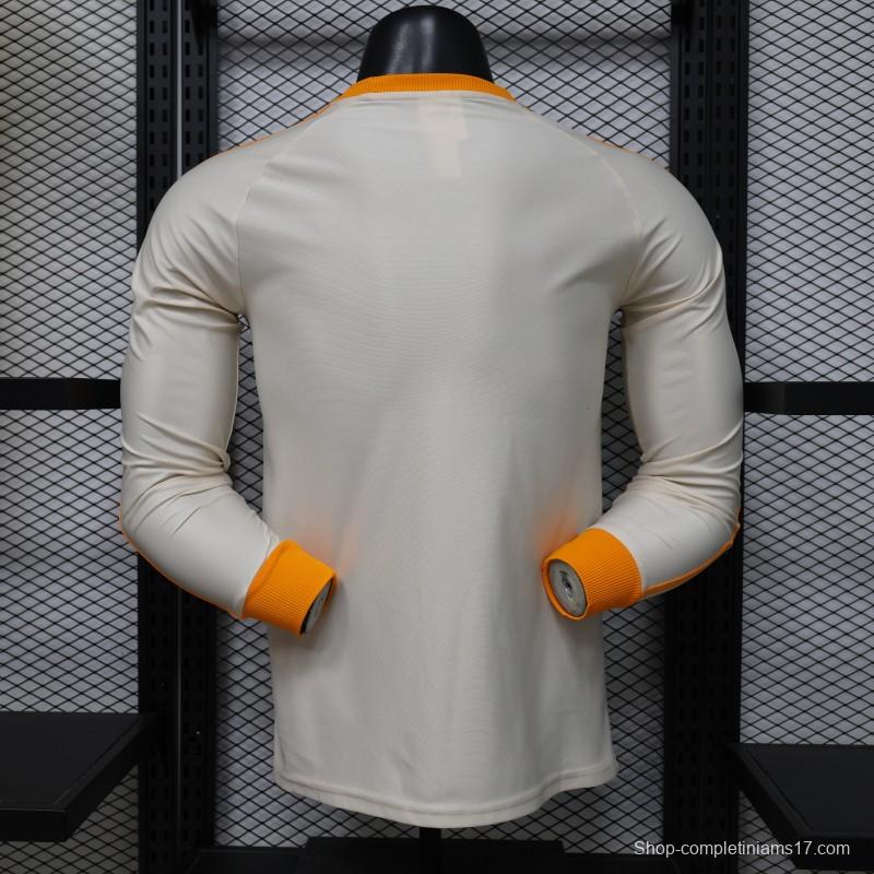 Player Version 26/27 Bayern Munich Cream White 1990 Vintage Remake Long Sleeve Jersey