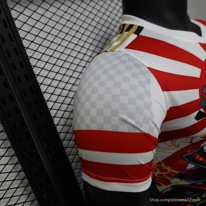 Player Version 2026 Japan  White "Samurai + Rising Sun" Special Edition Jersey