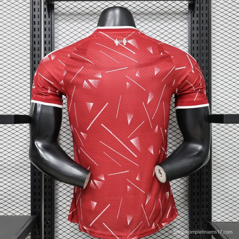 Player Version 26/27 Liverpool Red with Geometric Shatter Pattern Home Special Edition Jersey