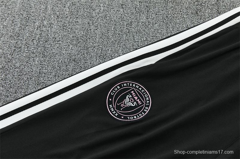 2026 Inter Miami CF Black & White Half Zipper Jacket Tracksuit + Long Pants