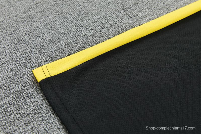 2026 Brazil Black & Yellow Short Sleeve+Soccer Shorts