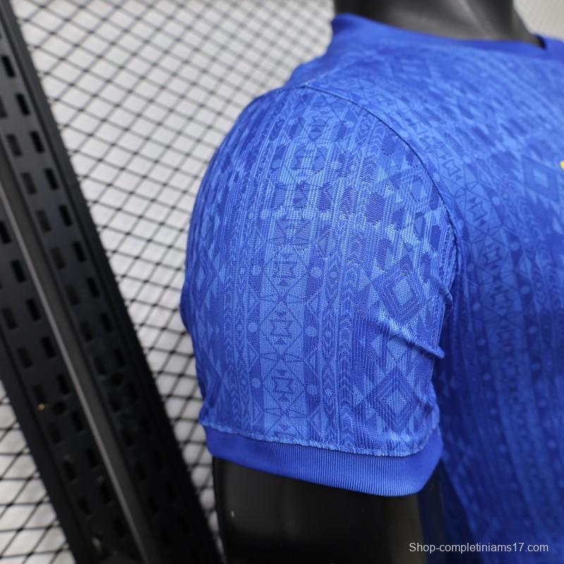 Player Version 2026 Brazil Away Blue Special Edition Jersey