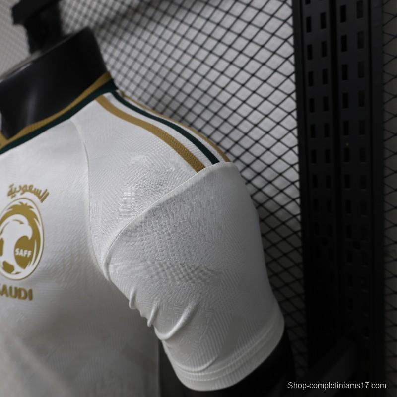 Player Version 26/27 Saudi Arabia  White & Gold Home Jersey