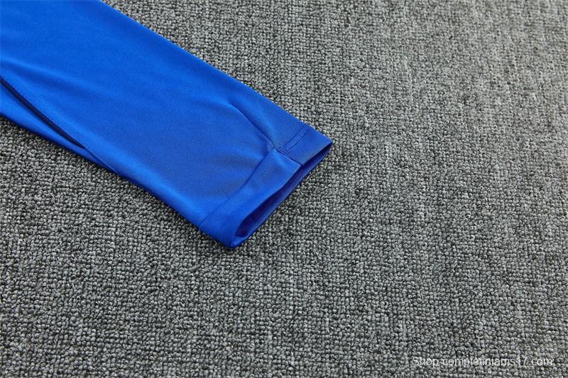2026 Inter Milan Royal Blue Half  Zipper Jacket Tracksuit + Long Pants (Nike)