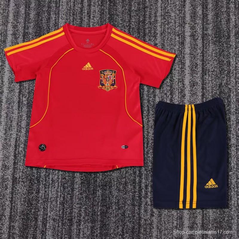 Retro Kids 2008 Spain Home Jersey