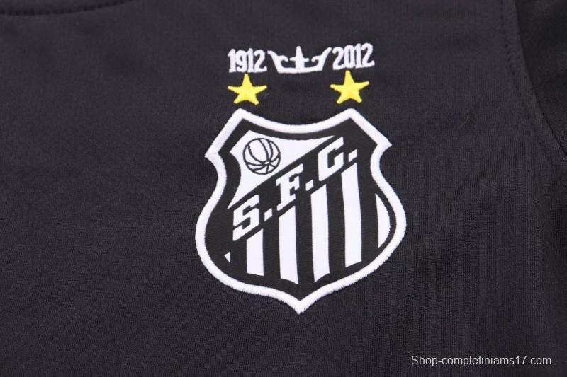 Retro Kids 12/13  Santos Black Jersey