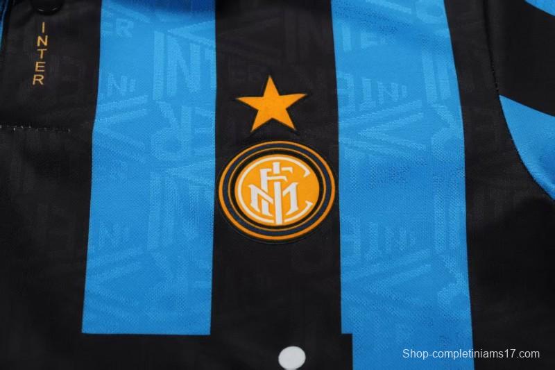 Retro 92/94 Kids Inter Milan Blue-Black Home Jersey