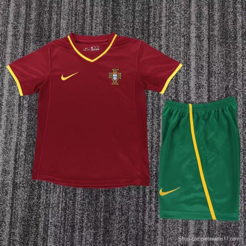 Retro Kids 2000 Portugal Home Jersey