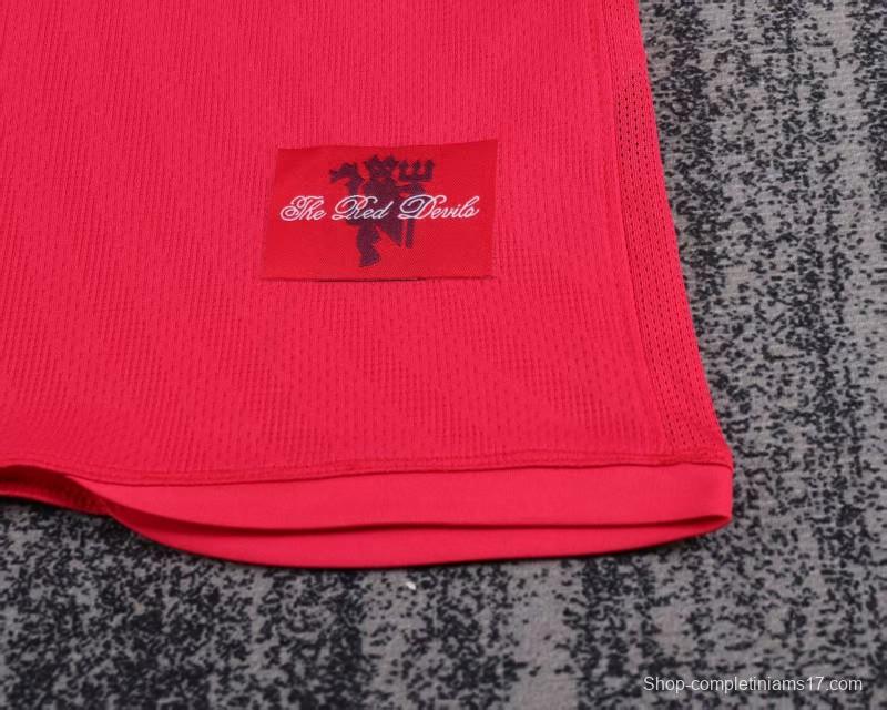 Retro Kids 07/08 Manchester United Home Jersey
