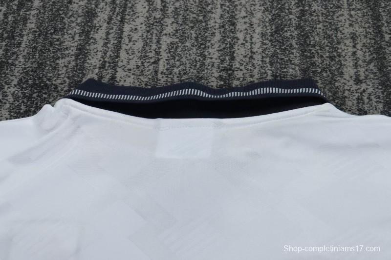 Retro 1990/92 Kids England White Home Jersey