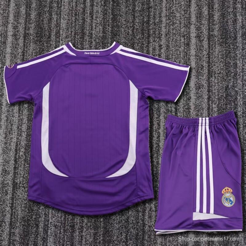 Retro Kids 06/07 Real Madrid Away Purple Jersey