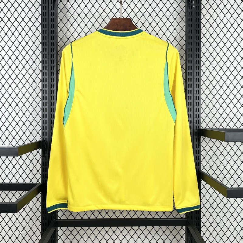2026 Mens Brazil World Cup Home Long Sleeve Jersey