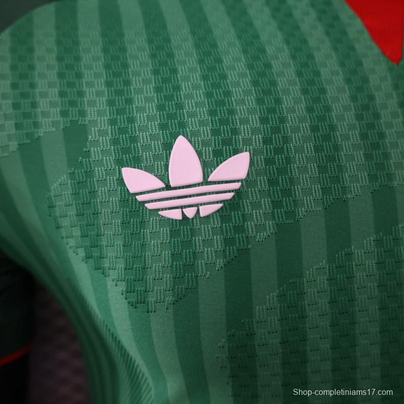 Player Version 26/27  Algeria Green Stripe V-Neck Special Edition Jersey