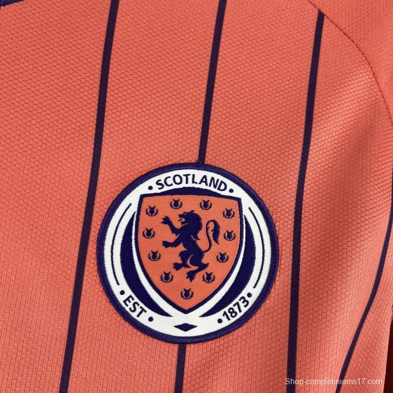2026 Mens Scotland World Cup Away Long Sleeve Jersey