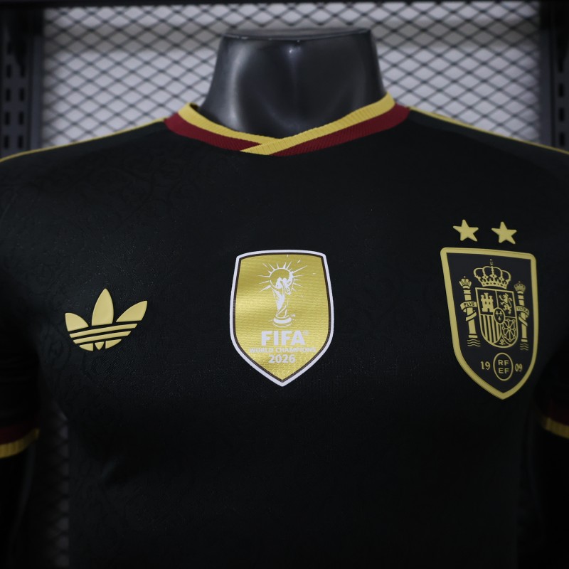 Player Version 2026 Spain Away Black Jersey