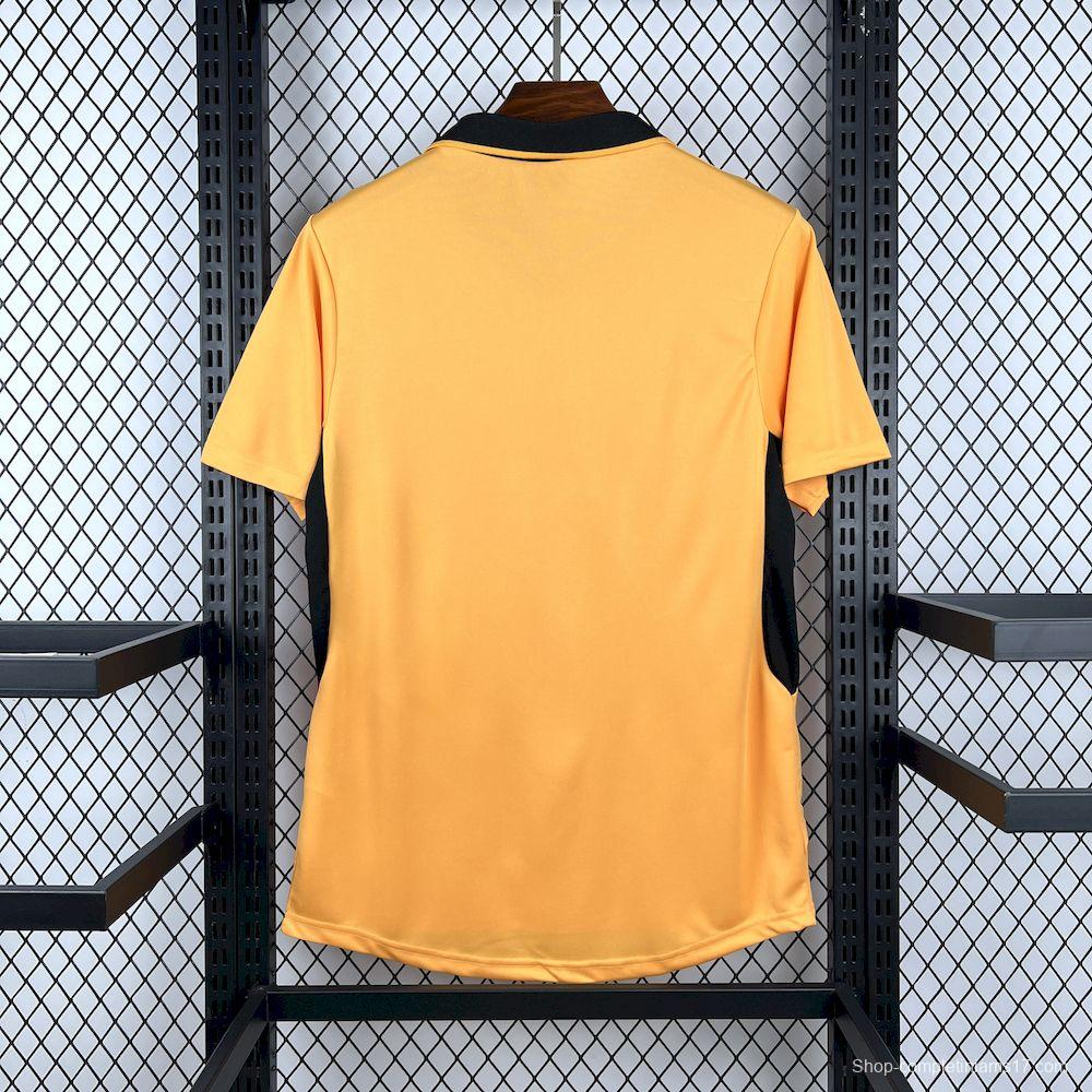 2003/04 Retro Wolverhampton Wanderers Home Gold with Black Trim Jersey