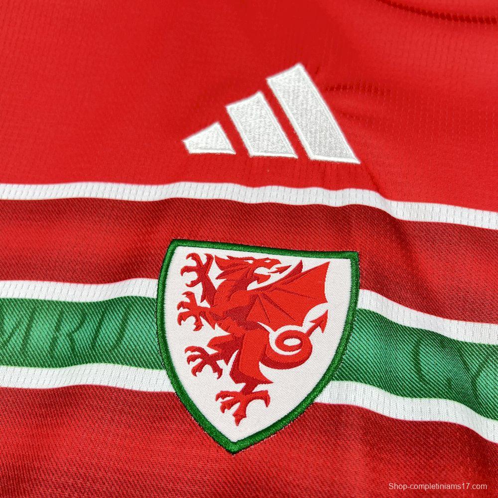 2026 Mens Wales World Cup Home Jersey