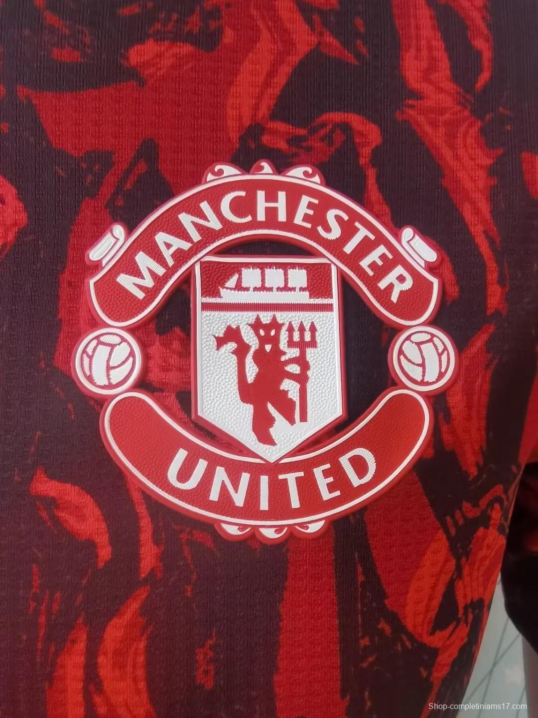 Player Version 23/24 Manchester United Red Training Jersey