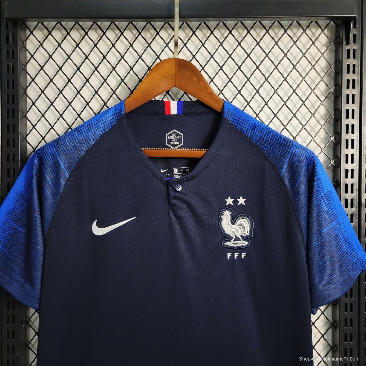 Retro 2018 France Home Jersey