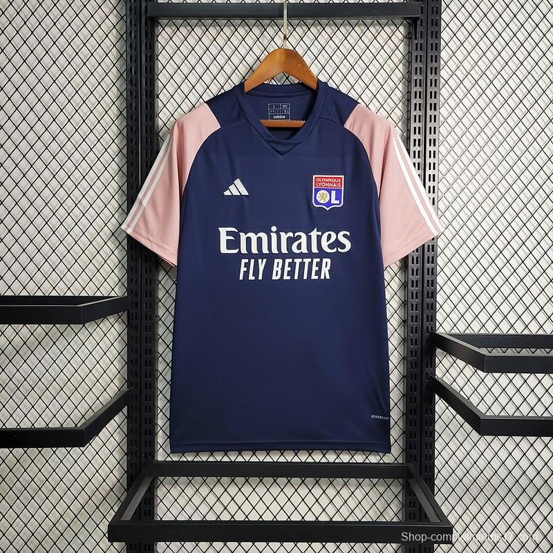 23/24 Olympique Lyonnais Navy Pre-Match Jersey