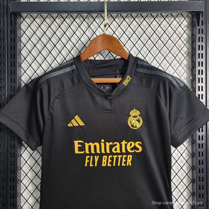 23/24 Women Real Madrid Third Black Jersey